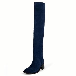 Jeffrey Campbell Ryding OTK Over The Knee Suede Riding Boots US 8.5